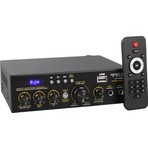 2X20W 4-8 Ohm 220V-12V -Usb-Bt-2 Mik Girişli -Eko -Trafosuz Mini Anfi