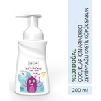INCIA %100 Doğal Köpük Kastil Sabunu Çocuklar İçin Zeytinyağlı 10 Bitkisel Değerli Yağ Vegan 200 ml