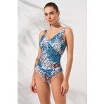 Pierre Cardin Cannes Kalın Askılı Kruvaze Mayo Ocean 231127-T