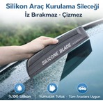 Polham 30CM Premium Silikon Araç Kurulama Sileceği – Iz Bırakmaz, Çizmez,cam, Ayna ve Duşakabin Uyumlu