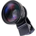 Maetheus 2’si 1 Arada Klipsli Telefon Kamera Lensi 0.45X Ultra Geniş Açı 10X Makro 37MM Evrensel 49MM Uv Port