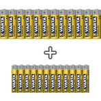 Varta Süperlife 24'lü Tek Kullanımlık Pil PAKETI 1,5 V (12AA+12AAA) Yüksek Performanslı