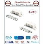 Gross AVM Manyetik Mıknatıslı Çıt Çıt - Mobilya, Sineklik, Kapak Çıt Çıtı - Beyaz - 2 Adet