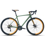 Carraro Gravel G2 28 Jant 20 Vites Hidrolik Disk Fren 52 cm Gravel Bisiklet - Mat Haki-Siyah-Turuncu