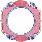 Pip Studio Royal Pembe Porselen Pasta Tabağı 17cm