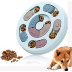 Vento Store Mavi Köpek Oyuncağı Mama Bulmaca Yavaş Besleyici Gıda Dağıtıcı Kalın PP Malzeme