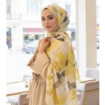 Revam Collection Retro Desenli Pamuk Şal Romantik Seri
