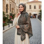 Revam Collection Etnik Retro Desenli Pamuk Şal Kadın