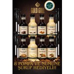 Gold Gull Kahve Lezzet Seti 8 x 300 ml Karamel, Vanilya, Çikolata ve Fındık Aromalı