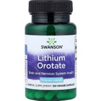 Swanson Lithium Orotate 5 Mg Cognitive Brain Nervous System Health 60 Veggie Caps