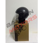 Başkan Motosiklet Yarım Kask - A Kalite Mat Siyah