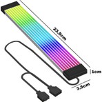 Exem Shop Argb Ekran Kartı Kablo Kılıfı Siyah (5V 3-Pin)