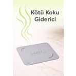 Ozzen Gri Kötü Koku Böcek Önleyici Silikon Mat Banyo Mutfak Lavabo Balkon Gider Tıpası Kapağı