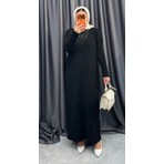 Nisum Moda Saç Örgü Triko Elbise