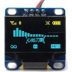 OEM 128X64 0.96 Inch OLED Grafik LCD Ekran - 4 Pin  Mavi-Sarı