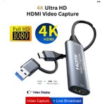 Anktek Video Capture Görüntü Yakalama Kartı USB3.0/type-C To HDMI 4K@30Hz 1080P Dijital Yayın