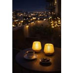 Novatech İnovasyon Modern Dekoratif Mumluk 2’li Pilli LED Mum Ile Kullanım Ev Dekorasyonu Masa Lambası Dekoratif Objeler