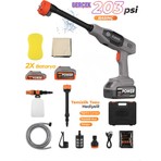 Npo Auhma ACR07G Reel 203PSI Çift Akülü Yeni Nesil Motor 12 Parça Profesyonel Oto Yıkama Tabancası