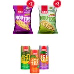 Züber Mini Dünya Kupası Maç Paketi Noutos x5 (Ekşi Krema, Yoğurt) + Ice Tea x3 (Limon, Şeftali, Tropik)