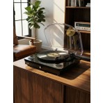 Umie Bemol Siyah Piano Kablama 10W Bt In, Bt Out, Rca, USB Özellikli Nostaljik Pikap