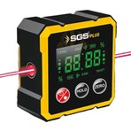 Sgs Mıknatıslı Çift Yönlü Lazer Açı Ölçer - 1.8" Ekran - Type-C Şarj