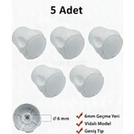 Yapı Kalite Radyatör Vanası Başlığı 5 Adet 6mm Vidalı Kapaklı Petek Vanası Başlığı
