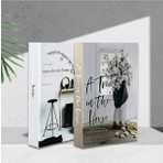 2'li A Tree & Mono Dekoratif Kitap Kutu
