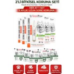 Lion Paw 2'li Set Köpek 20-40 kg Bitkisel Iç Dış Anti  Ense Bitkisel Damla Seti - 5 Damla 5 Tablet