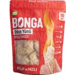 Bonga Şömine ve Mangal Tutuşturucu 50 Adet 700 gr - Jel Ve Çıra Alternatifi Doğal Odun Yünü