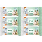 Evony Hasta Vücut Perine Temizleme Islak Mendil Havlu 48 Yaprak Xl Banyo Ferahlığı (6 Lı Set)