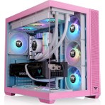 Thermaltake View 380 Bubble Pink 4x12cm ARGB Fanlı Back-Connect Destekli Bilgisayar Kasası (PSU yok) (CA-1Z2-00MAWN-00)