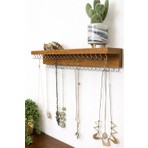 Mavi Trend 50CM 42KANCA Kolye Asma Aparatı Kolye Askısı Metal Takı Standı Ahşap Duvar Askılık & Anahtarlık