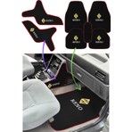 Tusba Market Renault Broadway R9 R11 Spring Elmas Logolu 5’li Oto Halı Paspas & Vites Konsol Yan Koruma Halısı