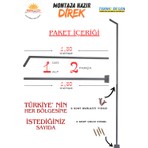 Tekno Solen Antrasit Renkli Solar Sokak Aydınlatma Lamba Direği 3 mt Yükseklikte Pratik Kullanım