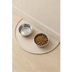 Silikon Mama Matı Havuzlu Yıkanabilir Kaymaz Evcil Hayvan Beslenme Matı Kedi Köpek Paspası 50X25 cm