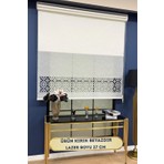 Volper Mekanik VP1020 Çift Mekanizmalı Lazer Kesim Tül ve Stor Perde (Kırık Beyaz)