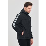 Level High Erkek Siyah Yağmurluk – Suya & Rüzgara Dayanıklı