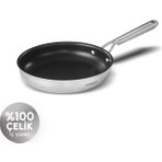 Karaca Plasma Steel 316+ 3Ply Yanmaz Yapışmaz Çelik Tava 24 cm