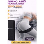 444 Marka Pilates Lastiği Squad Bandı Orta Sert Squat Bant Fitness Kalça Egzersizi Direnç Bandı Lastiği Loop