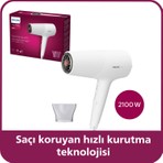 Philips 5000 Serisi Saç Kurutma Makinesi, 2100w, ThermoShield teknolojisi, İyonik Bakım, BHD500/00