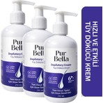 Pur Bella  Tüy Dökücü Krem 250 ml 3'lü Hızlı Etkili Acısız Lazer Etkili Tüm Cilt Kadın Erkek