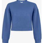 Penti Mavi İpeksi Dokunuş Silky Touch Kontrast Detaylı Bisiklet Yaka Sweatshirt