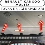 Birr Design Renault Kangoo Multix Ticari Araç Ara Bölme Demiri Tavan Kapakları – 3'lü Set