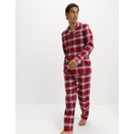 Marks & Spencer Saf Pamuklu Kareli Pijama Takımı