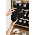 Bambus Home 10 Adet Dört Kademe Yükseklik Ayarlı Ayakkabı Düzenleyici Ayakkabı Rampası Organizer