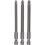 Bosch Yıldız Vidalama Ucu Seti 3'lü PH1/2/3X89MM, Dayanıklı ve Kullanışlı