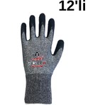 Activehand ACTİVEHAND FLX-614 Lateks Kaplı Yüksek Tutuş Kabiliyetli Hassas Montaj Profesyonel İş Eldiveni 12'li