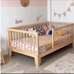 CopperWood Montessori Yatak Karyola 80 x 160 cm Ahşap Malzeme ile Güvenli ve Konforlu Kullanım