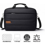 Microcase Samsung Tab S10 Ultra 14.6 Inch Tablet ile Uyumlu Notebook Macbook Evrak Çantası Siyah AL5496