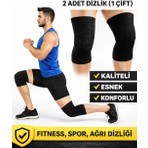 2'li Fitness Spor Dizlik, Ortopedik Antrenman Dizliği , Knee Sleeve Unisex Koşu Dizliği Spor Dizliği